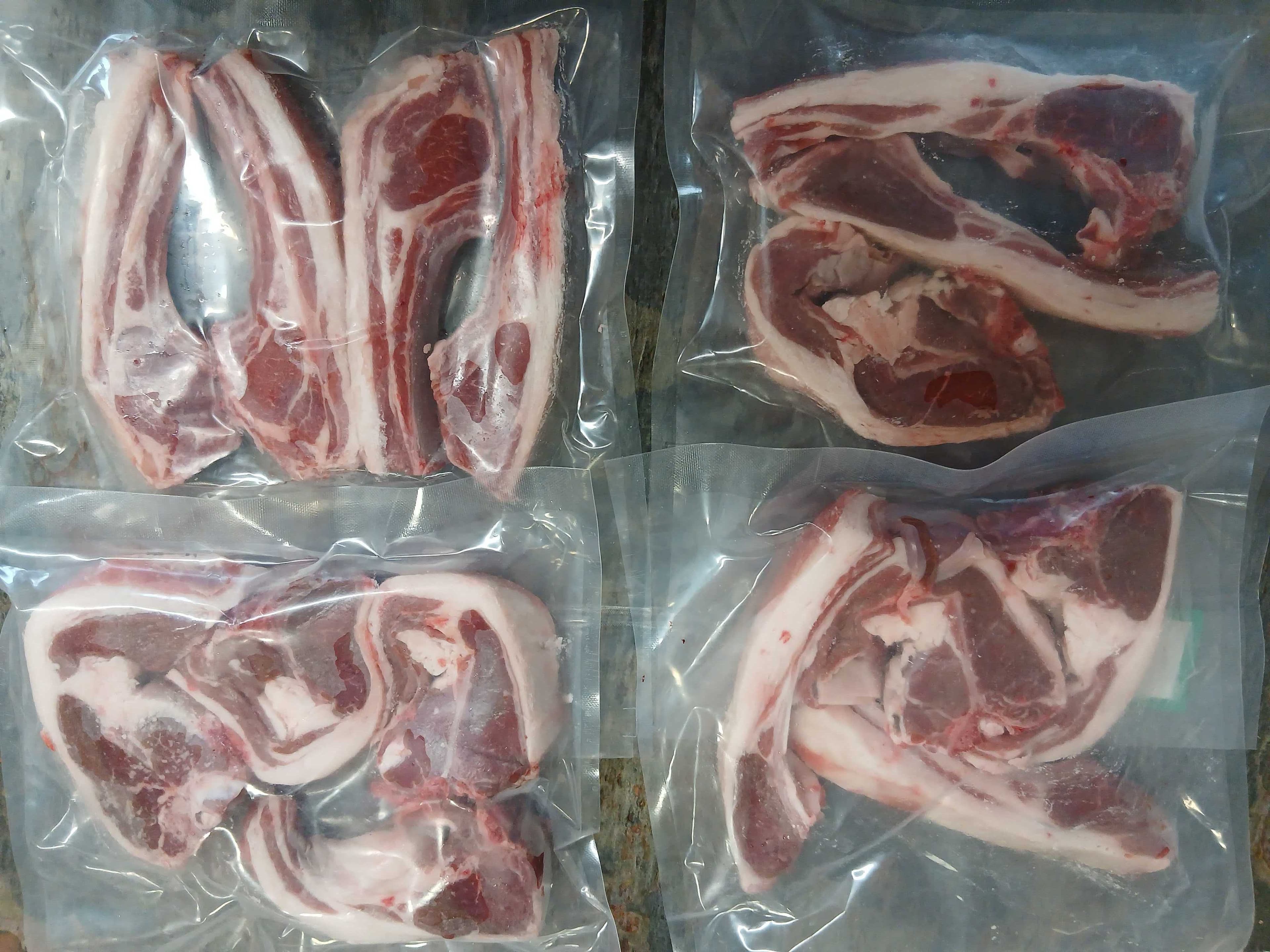 Lamb Best End Chops from Bryngwawr Farm in Carmarthen, Wales